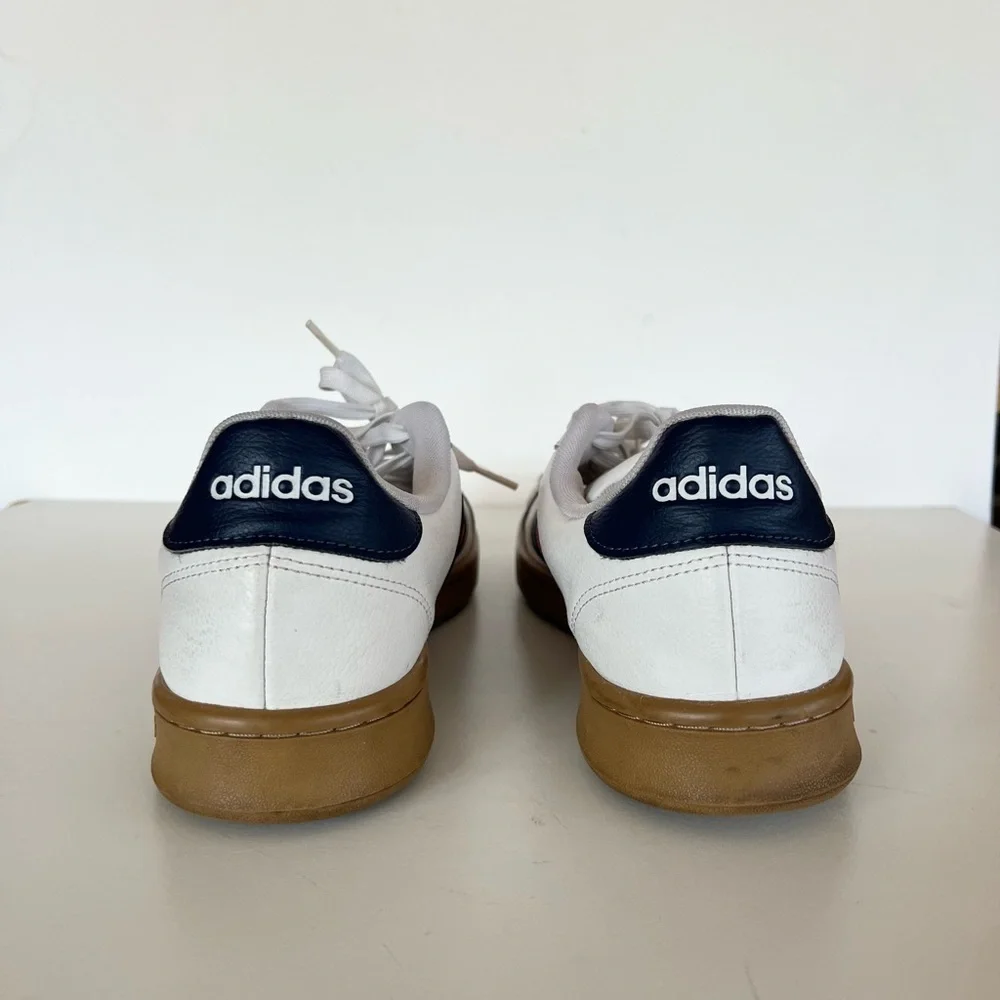 Adidas Men's Grand Court 'Active Red' White Tennis Sneakers EE7888, 12